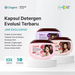 COVER-20 5-in-1 36 PCS Clogent Laundry Pod 5-in-1 10x Kekuatan Antibakteri Wangi Tahan Lama