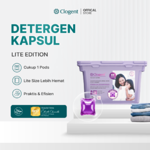 HERO COVER - JAR - 01 CLOGENT Detergent Kapsul 5in1 Laundry Pods Lite Edition Aroma Lavender 8X Bersih Maksimal Lawan Noda