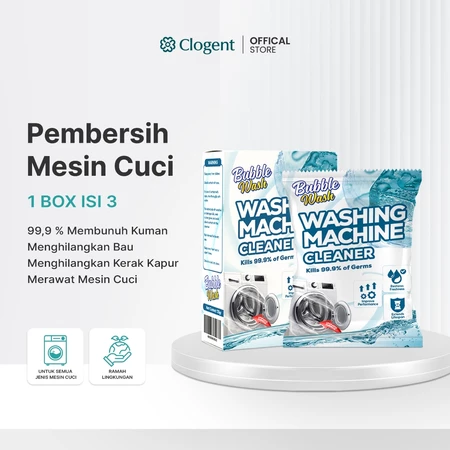 Clogent Washing Machine Cleaner Pembersih Mesin Cuci Formula Serbuk Penghilang Noda Anti Bakteri